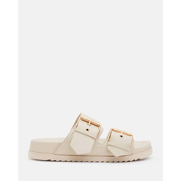 Allsaints Australia Womens Sian Leather Sandals White AU03-276